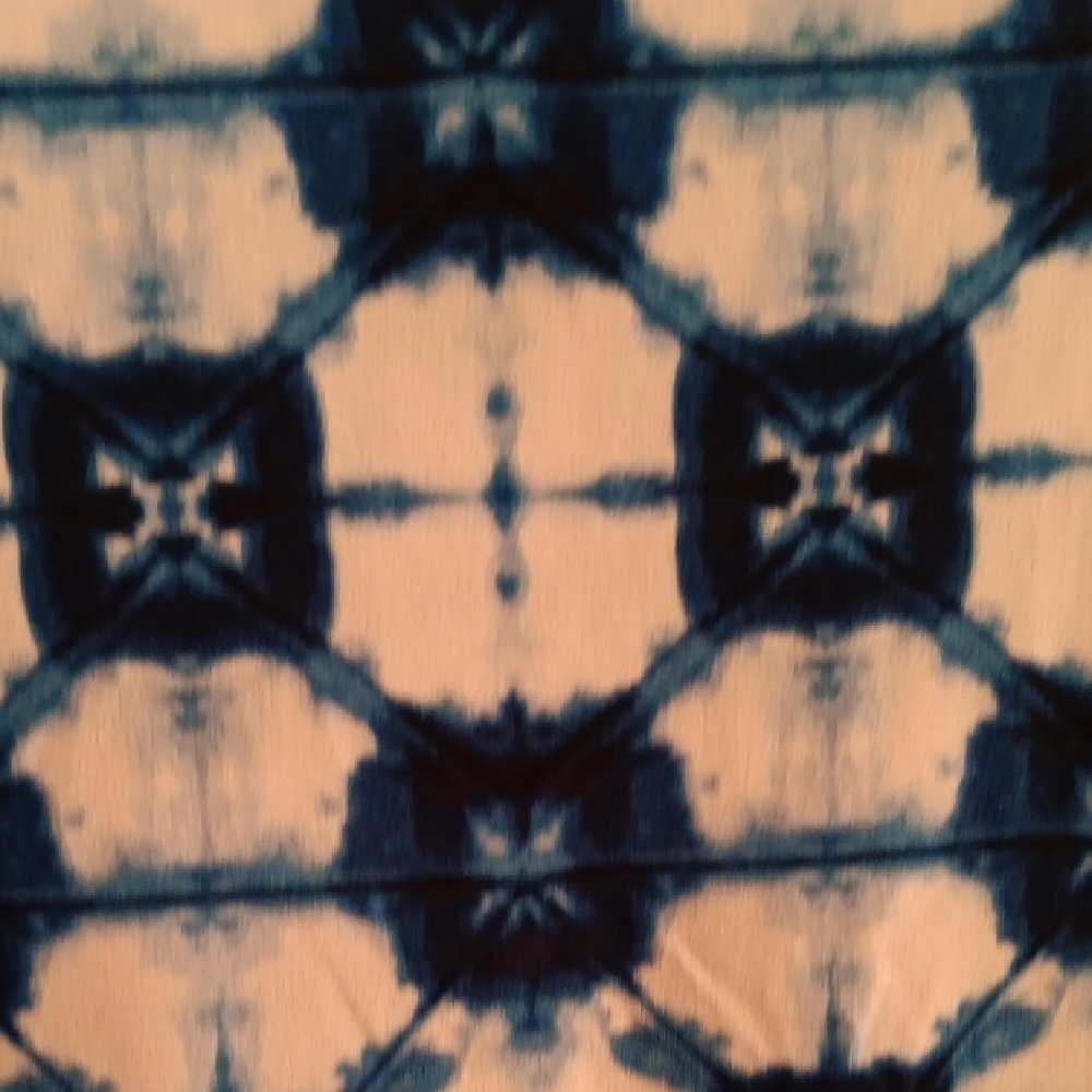 Rafaella Blue and Cream Patterned Dress - Picture 5 of 5